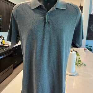 lululemon athletica gray metal vent tech Polo Shirt